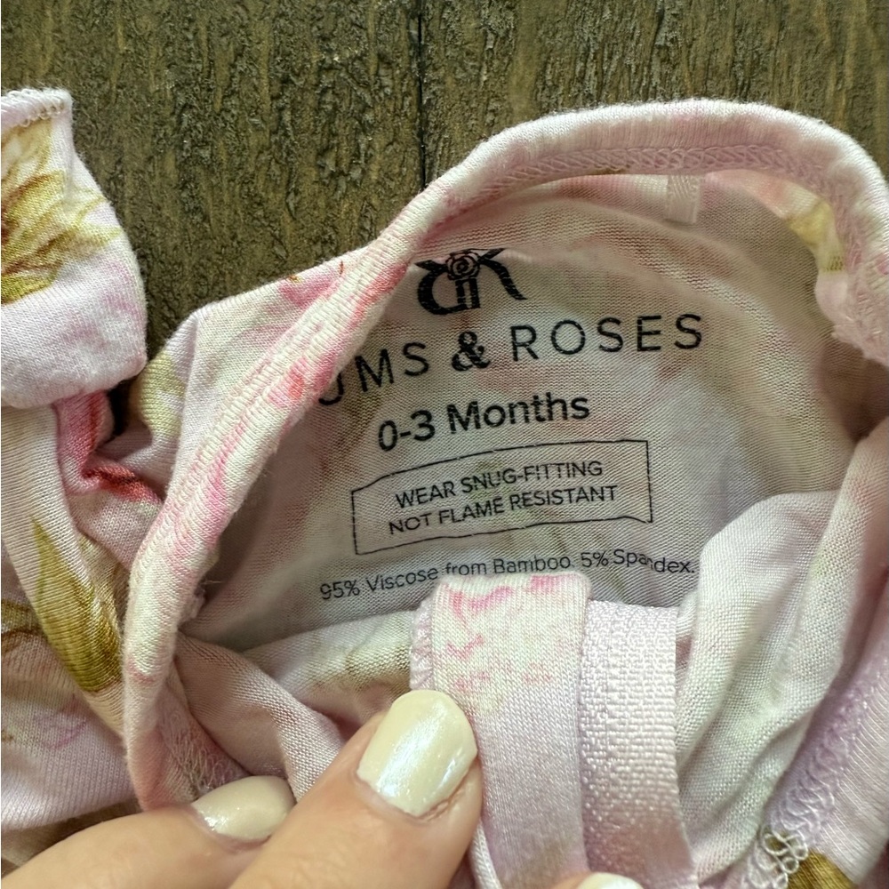 Floral Bums & Roses Ruffled Baby Onesie - Picture 2 of 3